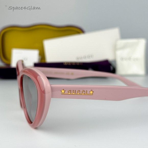 NEW Gucci GG1170S 004 Pink Grey Cat Eye Women Sunglasses GG 1170S main image 5